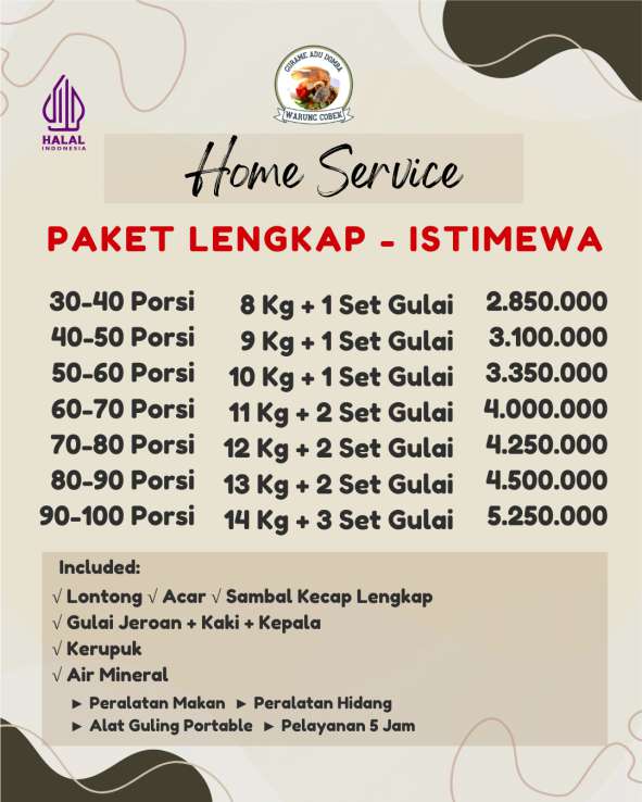 Harga Kambing Guling,