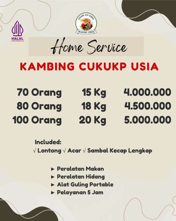 Harga Kambing Guling,