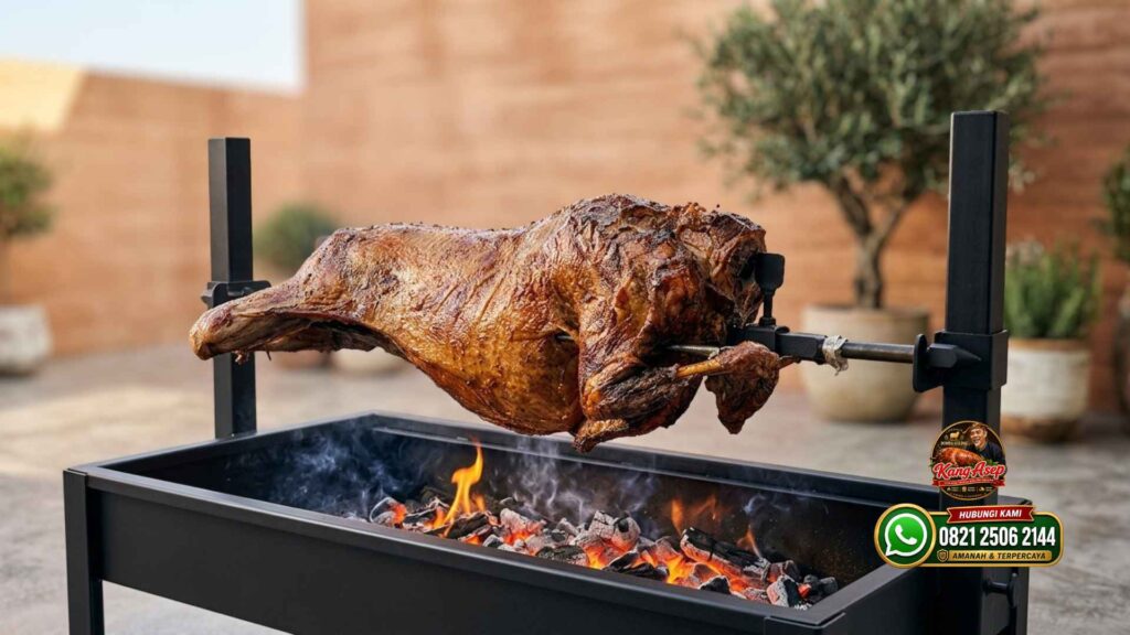 Kambing Guling Guling Garut Live Cooking